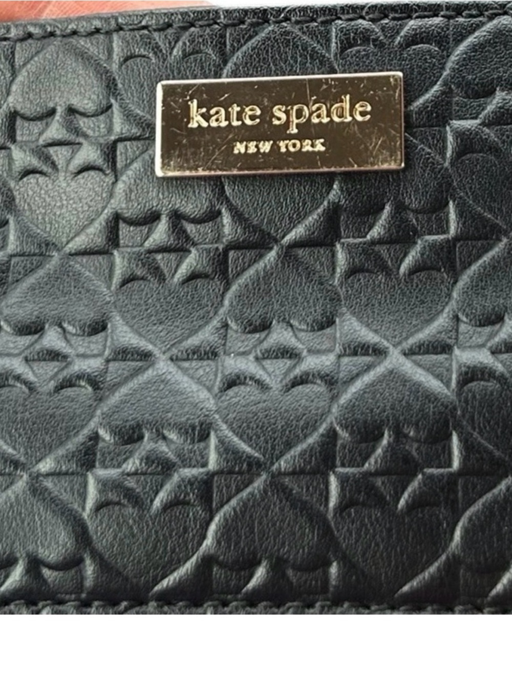 Kate Spade Penn Place Embossed Graham Card Holder - Picture 3 of 4